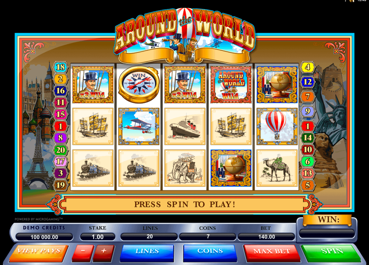 around the world microgaming gokkast
