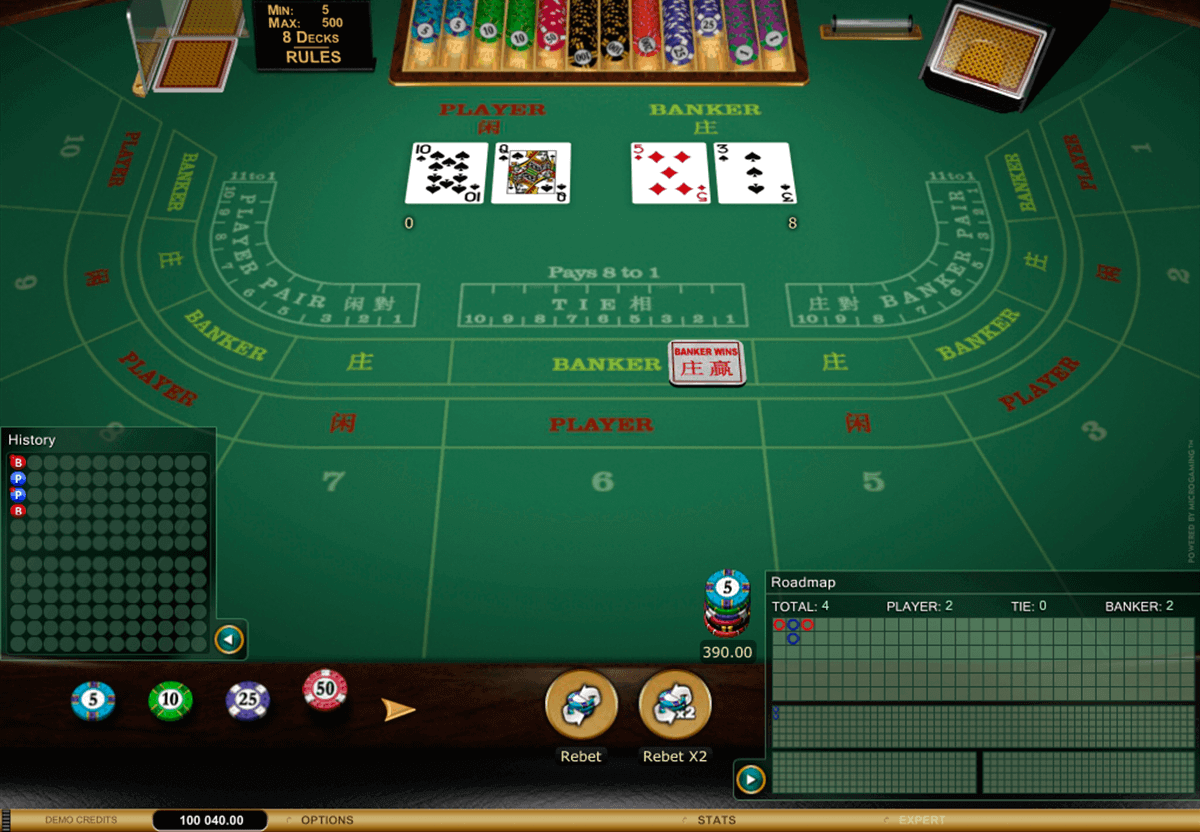 baccarat gold microgaming