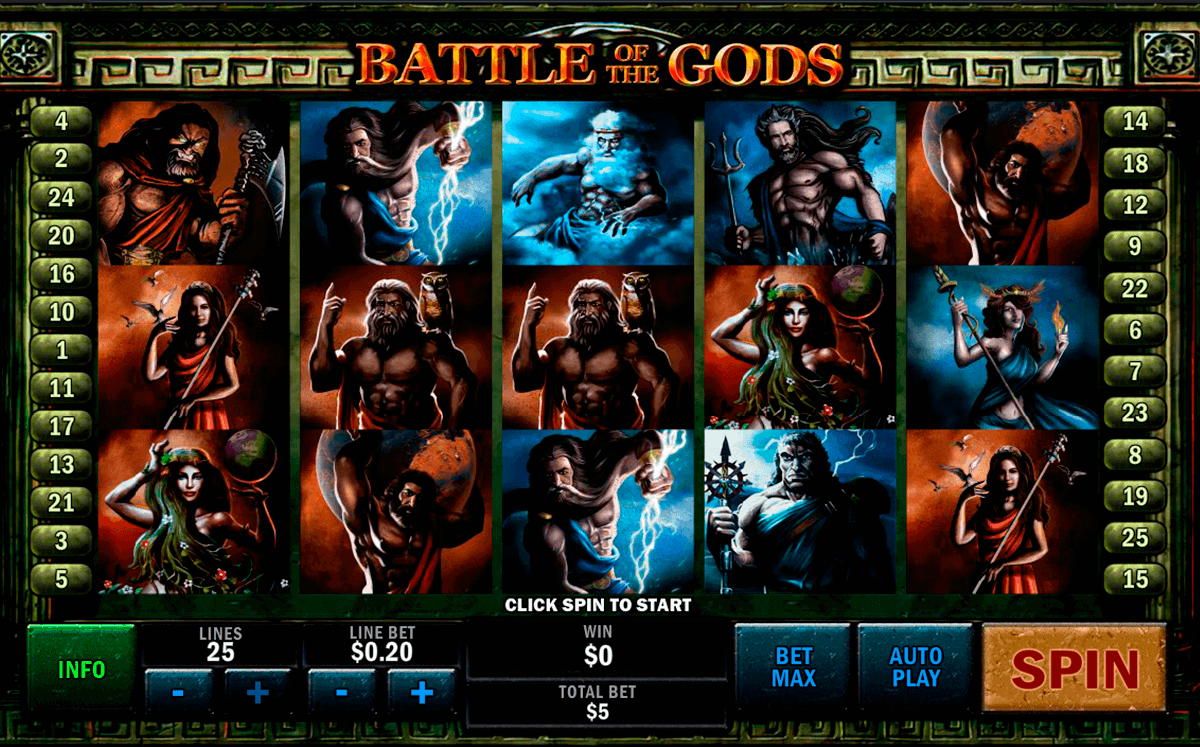 battle of the gods playtech gokkast