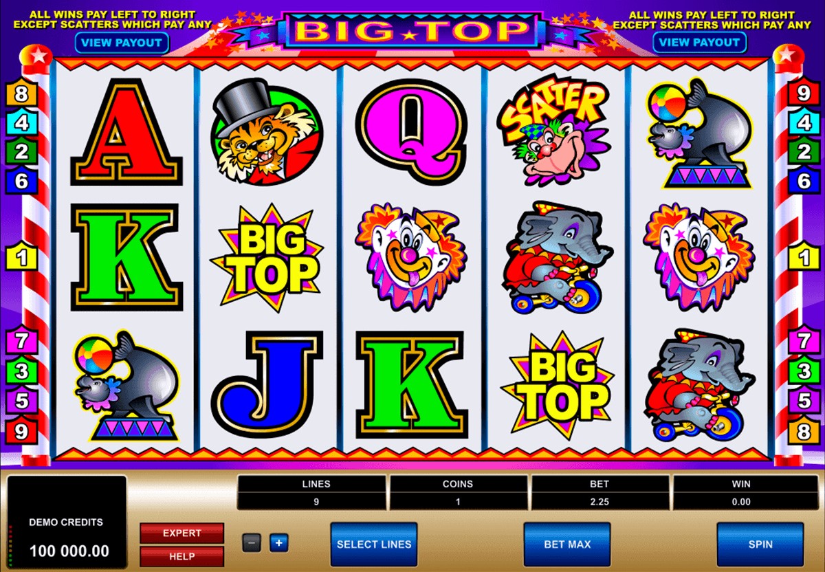 big top microgaming gokkast