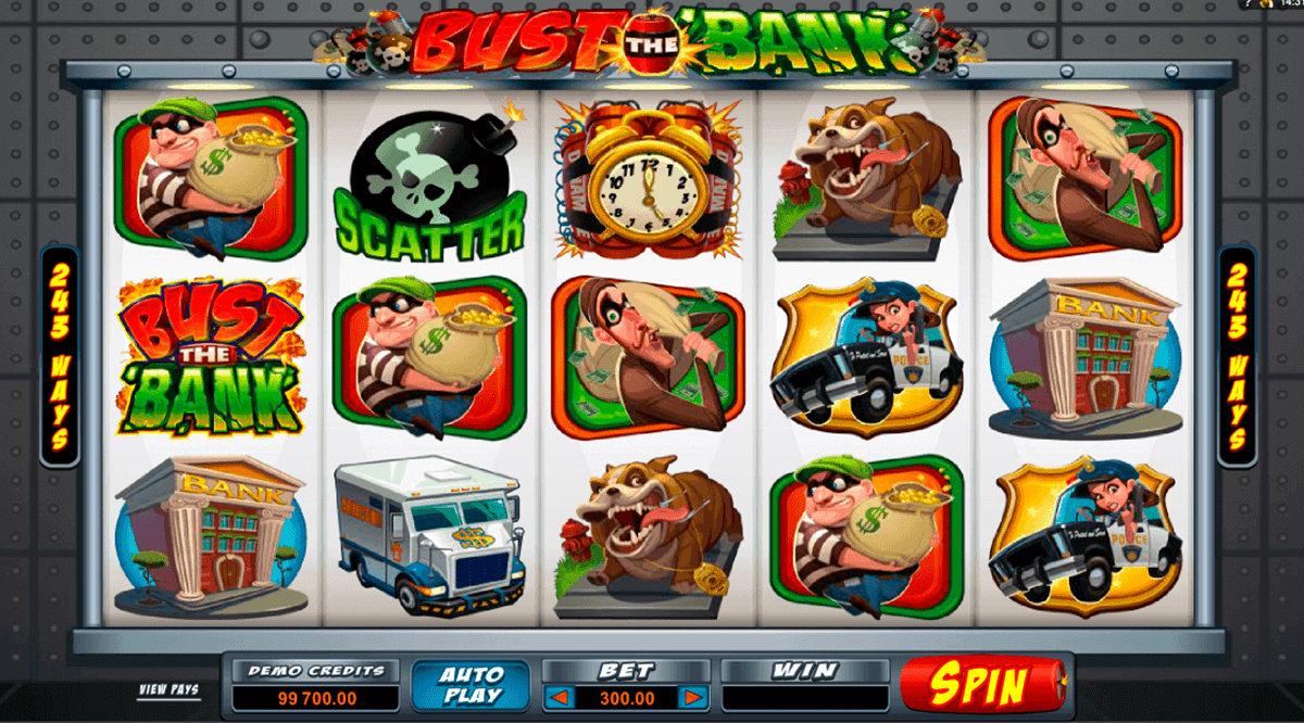 bust the bank microgaming gokkast