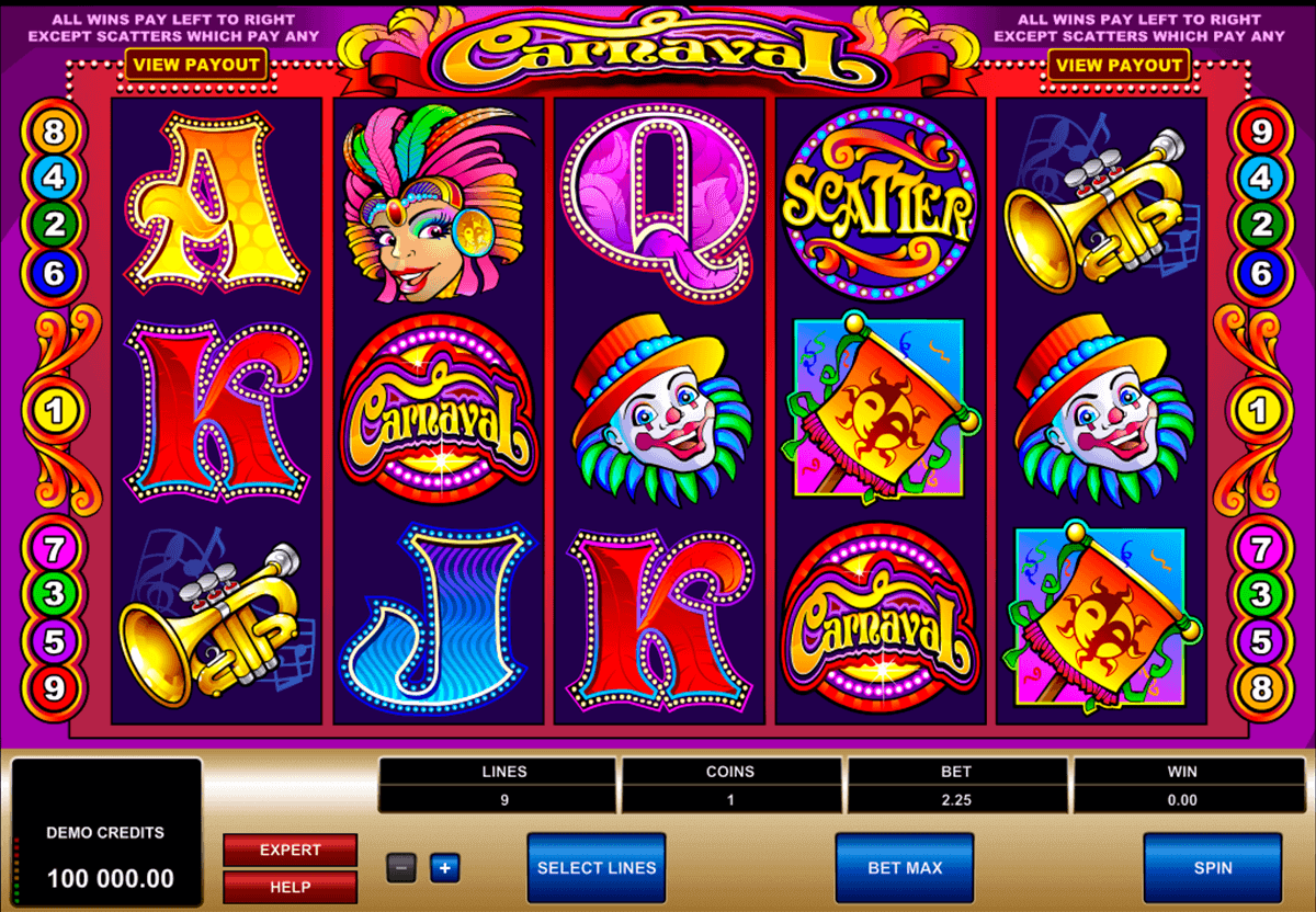 carnaval microgaming gokkast