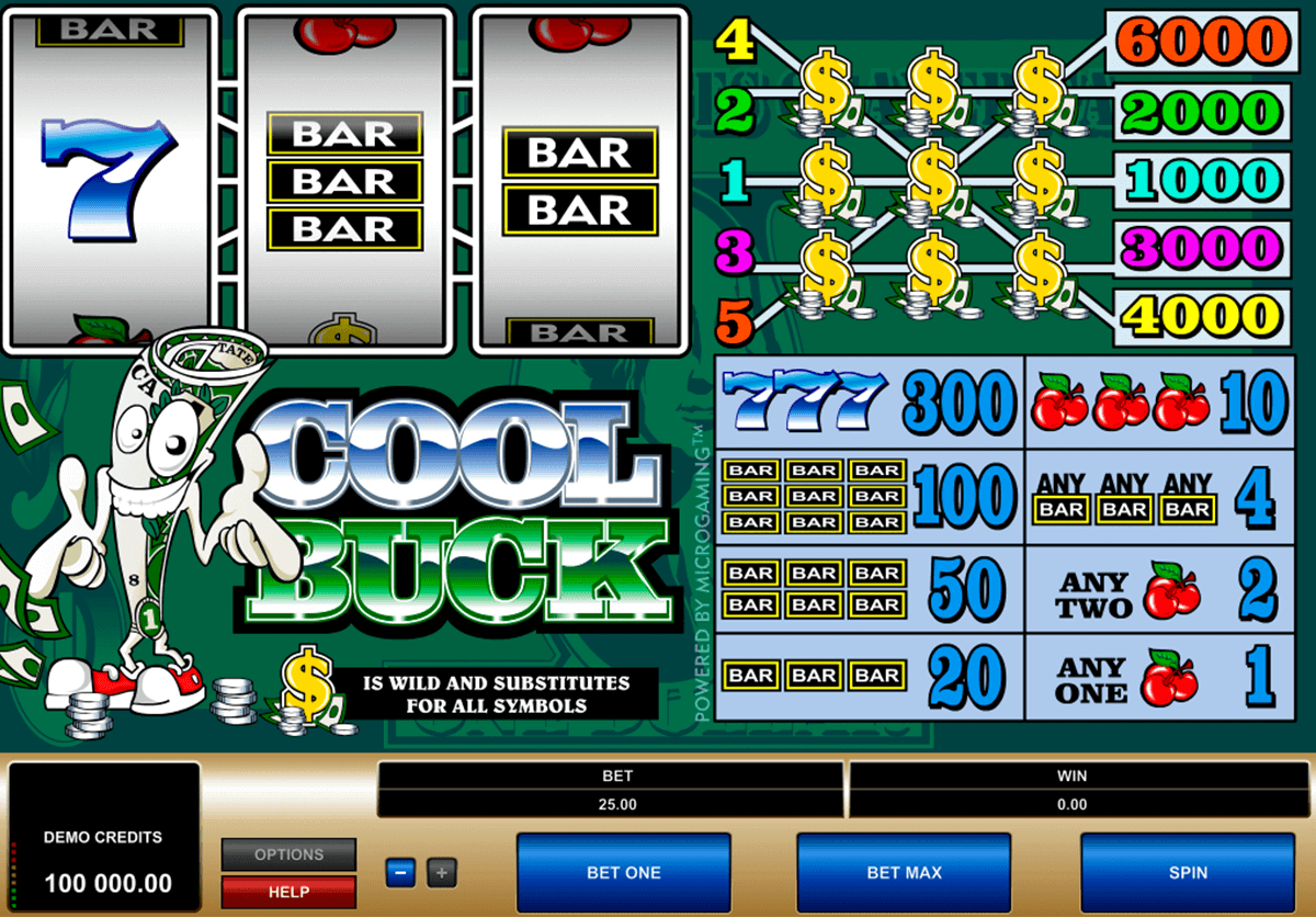 cool buck microgaming gokkast