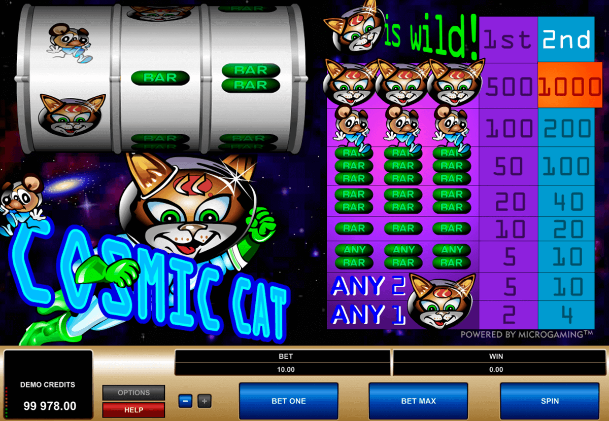 cosmic cat microgaming gokkast