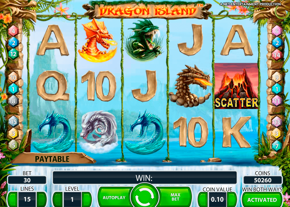dragon island netent gokkasten