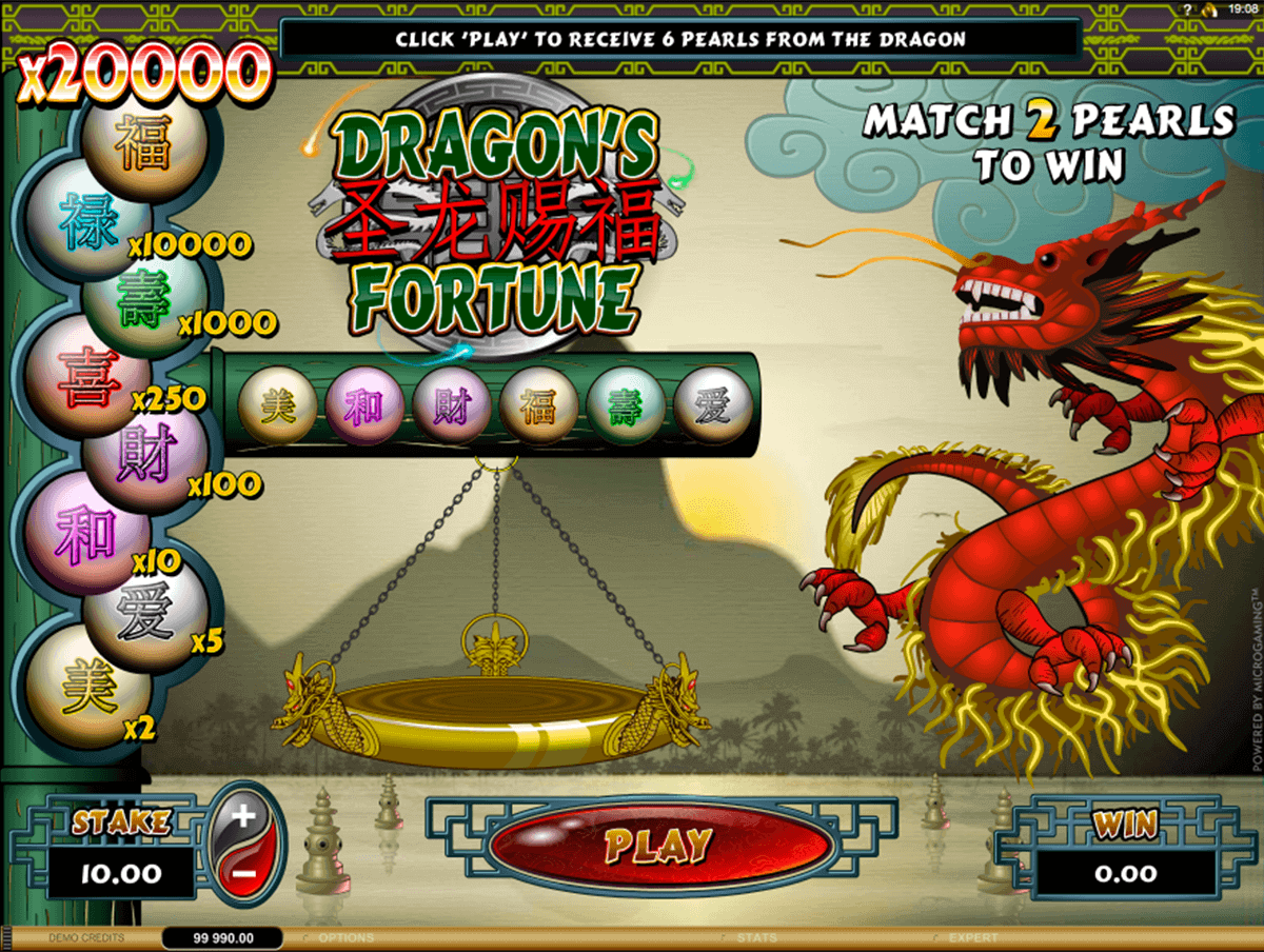 dragons fortune microgaming krasloten