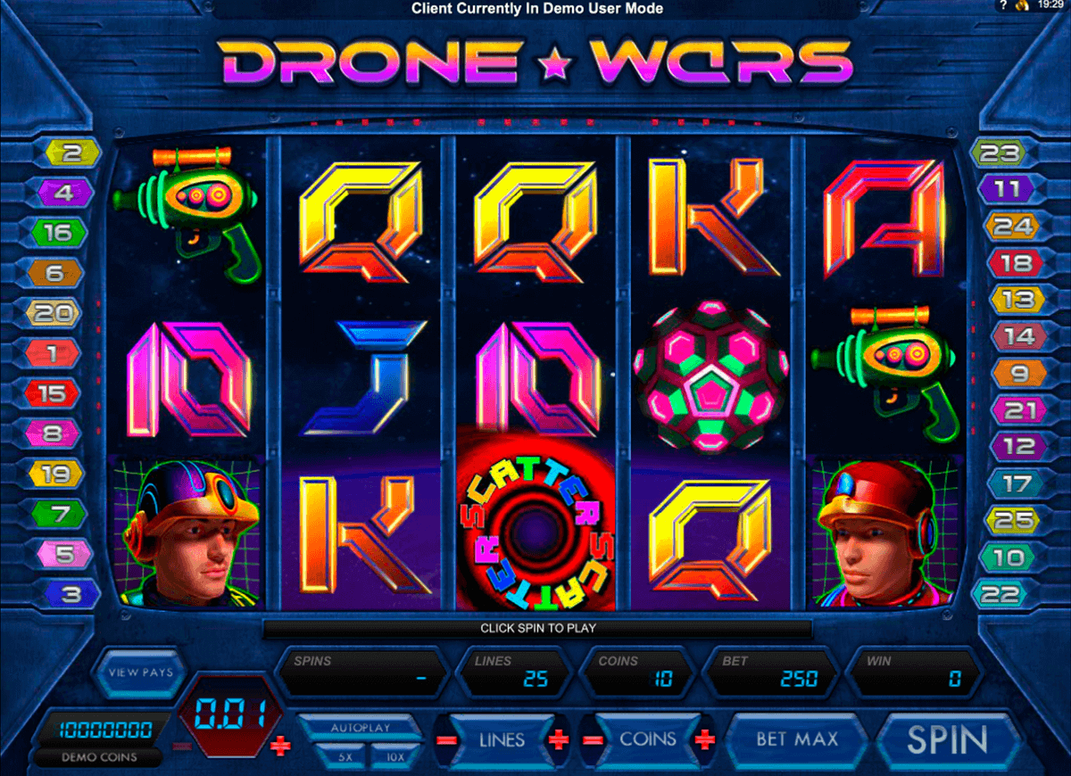 drone wars microgaming gokkast