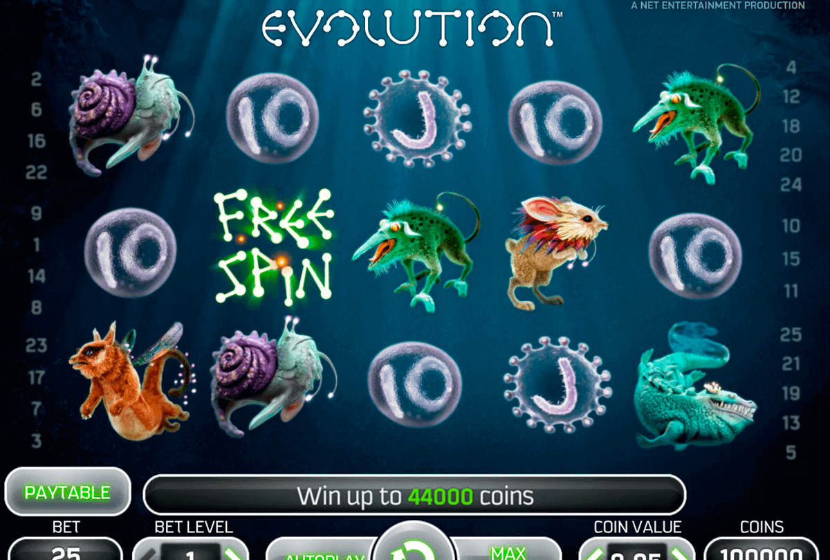 evolution netent gokkasten