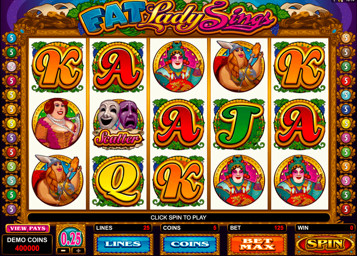 fat lady sings microgaming gokkast