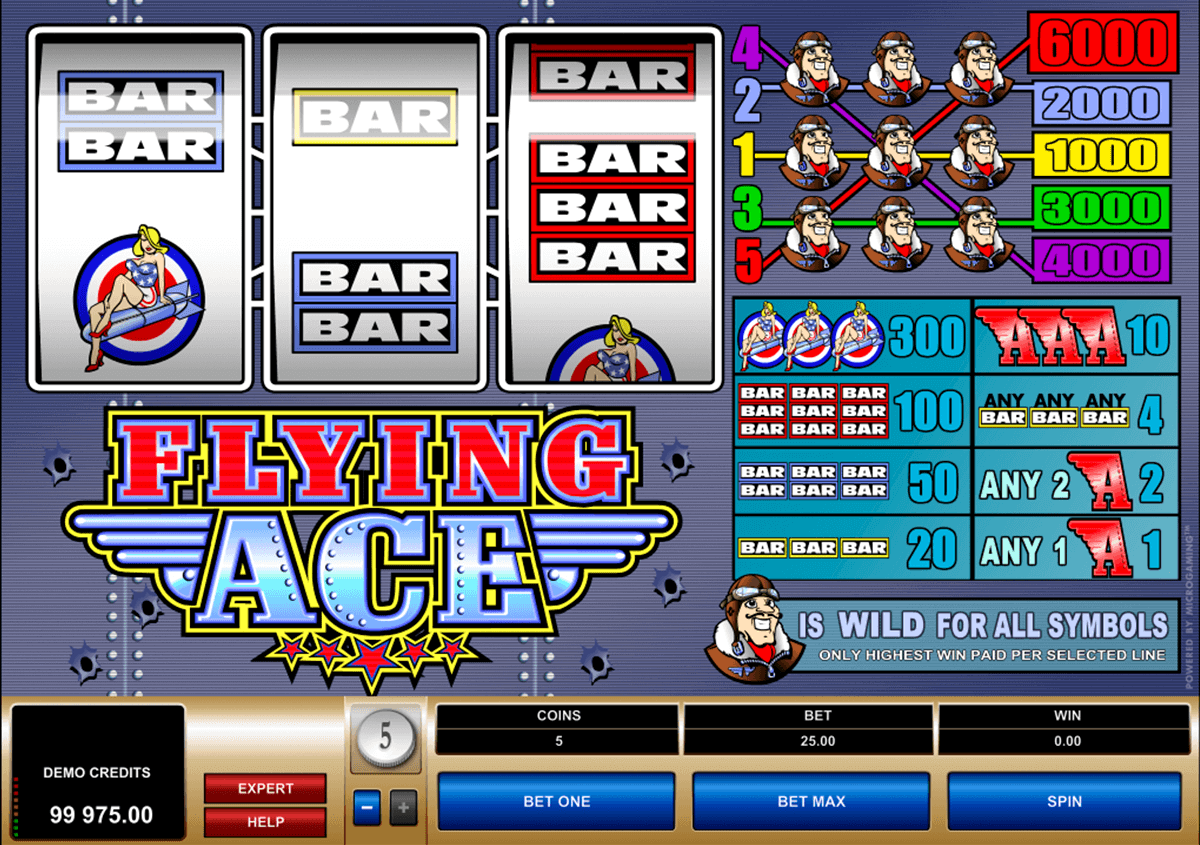 flying ace microgaming gokkast