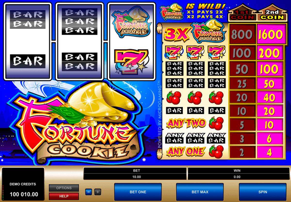 fortune cookie microgaming gokkast