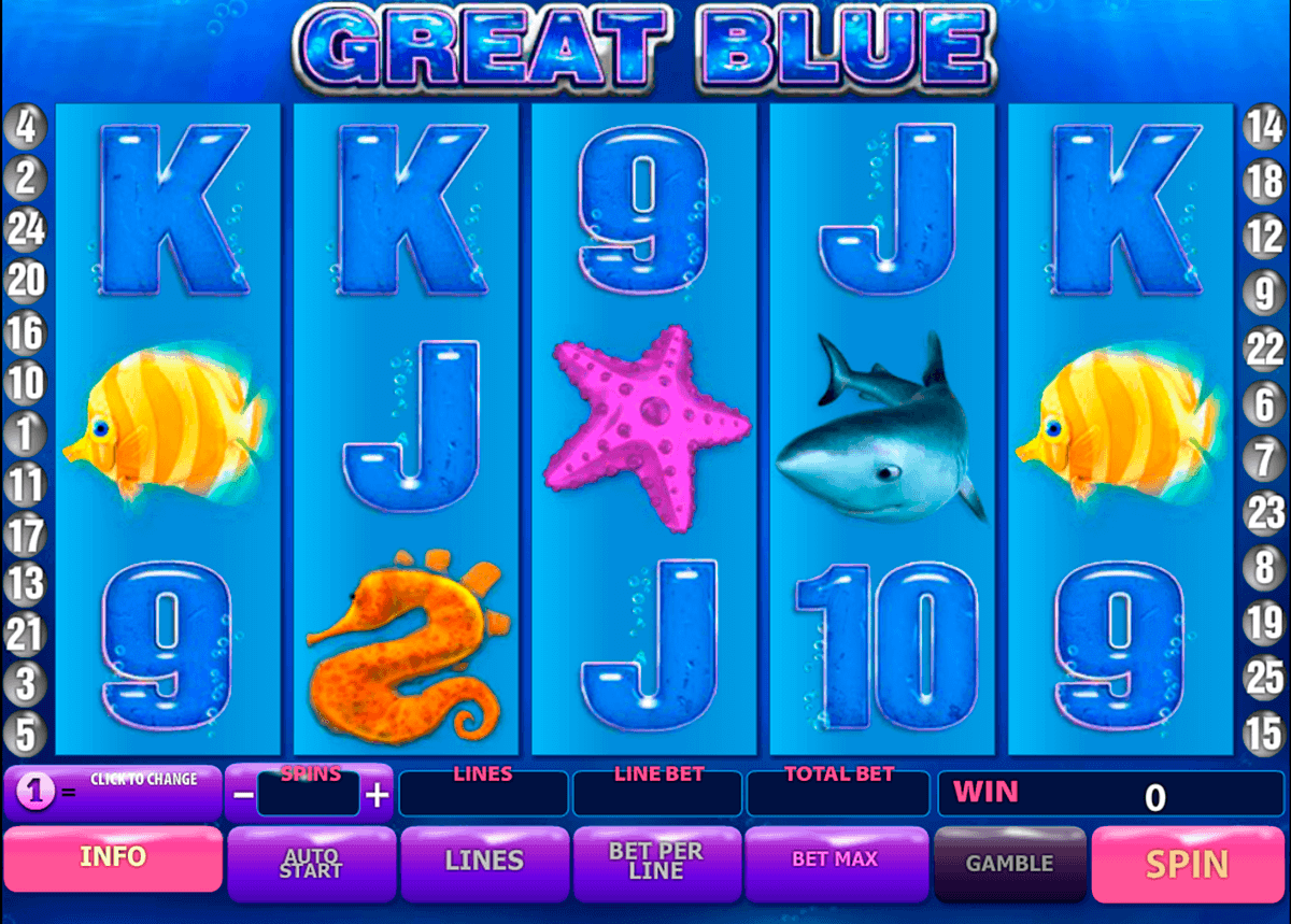 great blue playtech gokkast