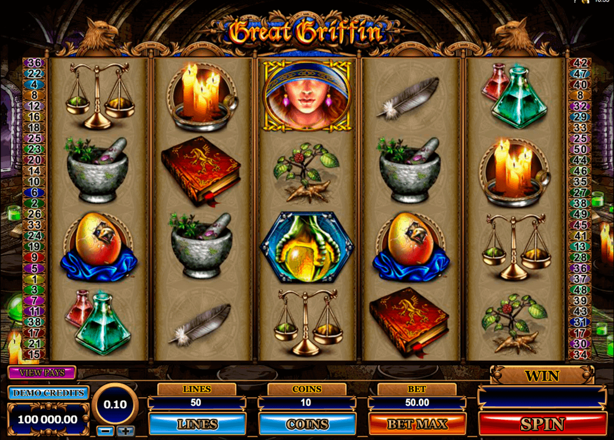 great griffin microgaming gokkast