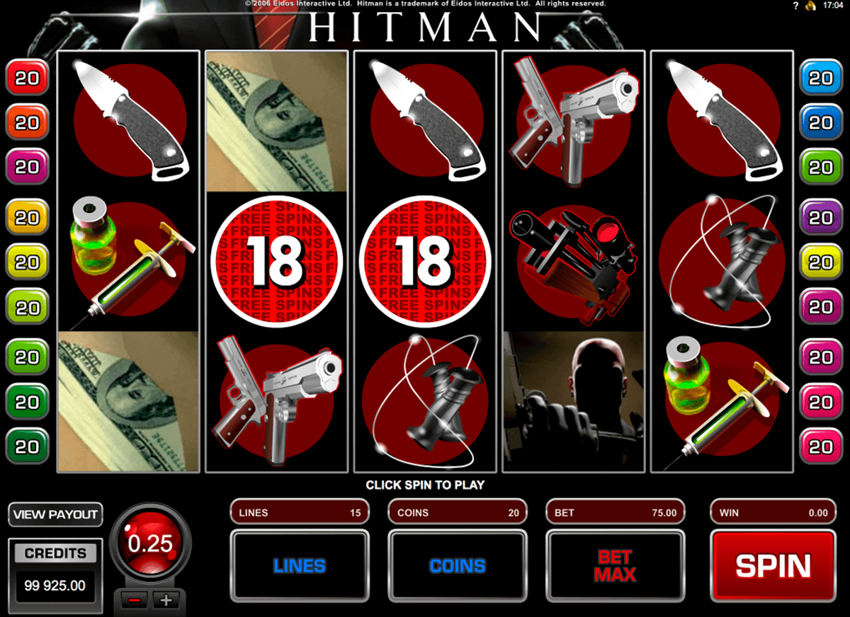 hitman microgaming gokkast