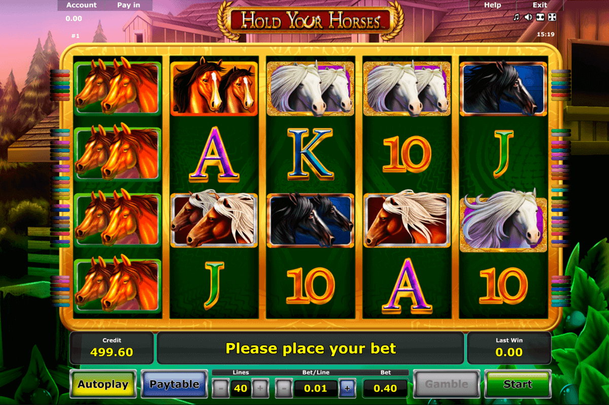 hold your horses novomatic gokkast