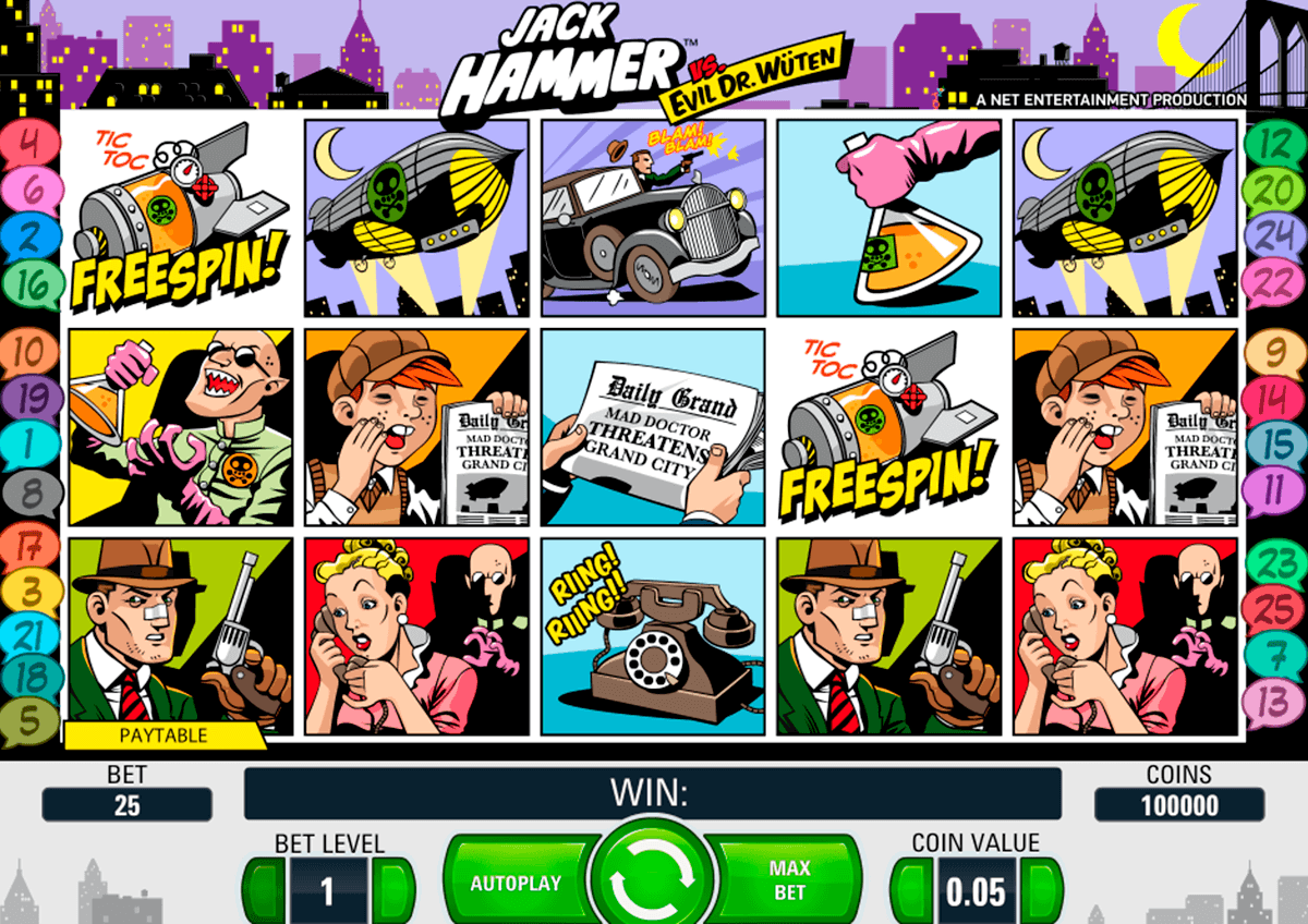jack hammer netent gokkasten
