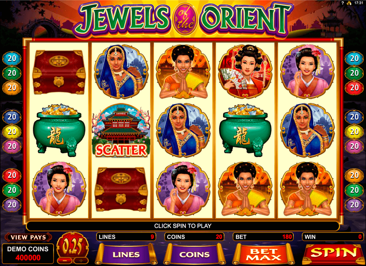 jewels of the orient microgaming gokkast