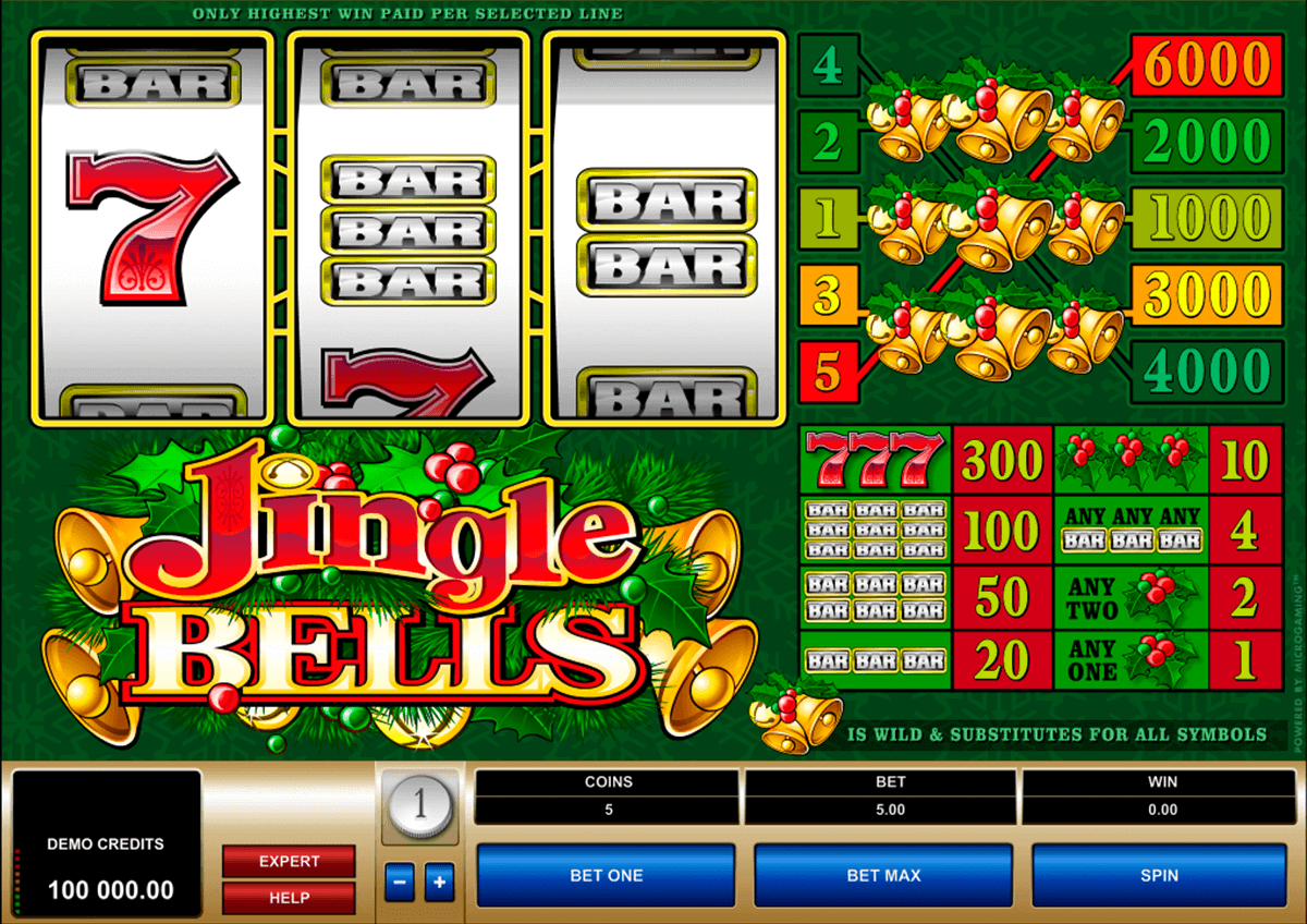 jingle bells microgaming gokkast
