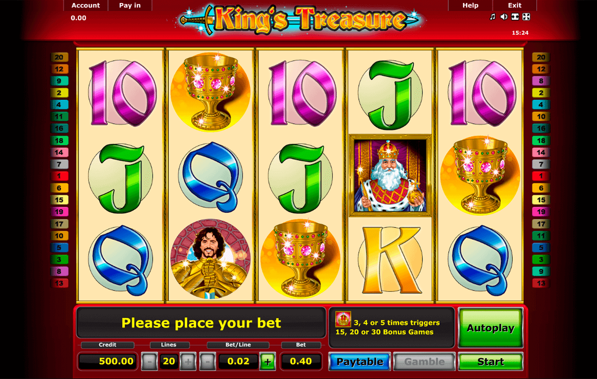 kings treasure novomatic gokkast