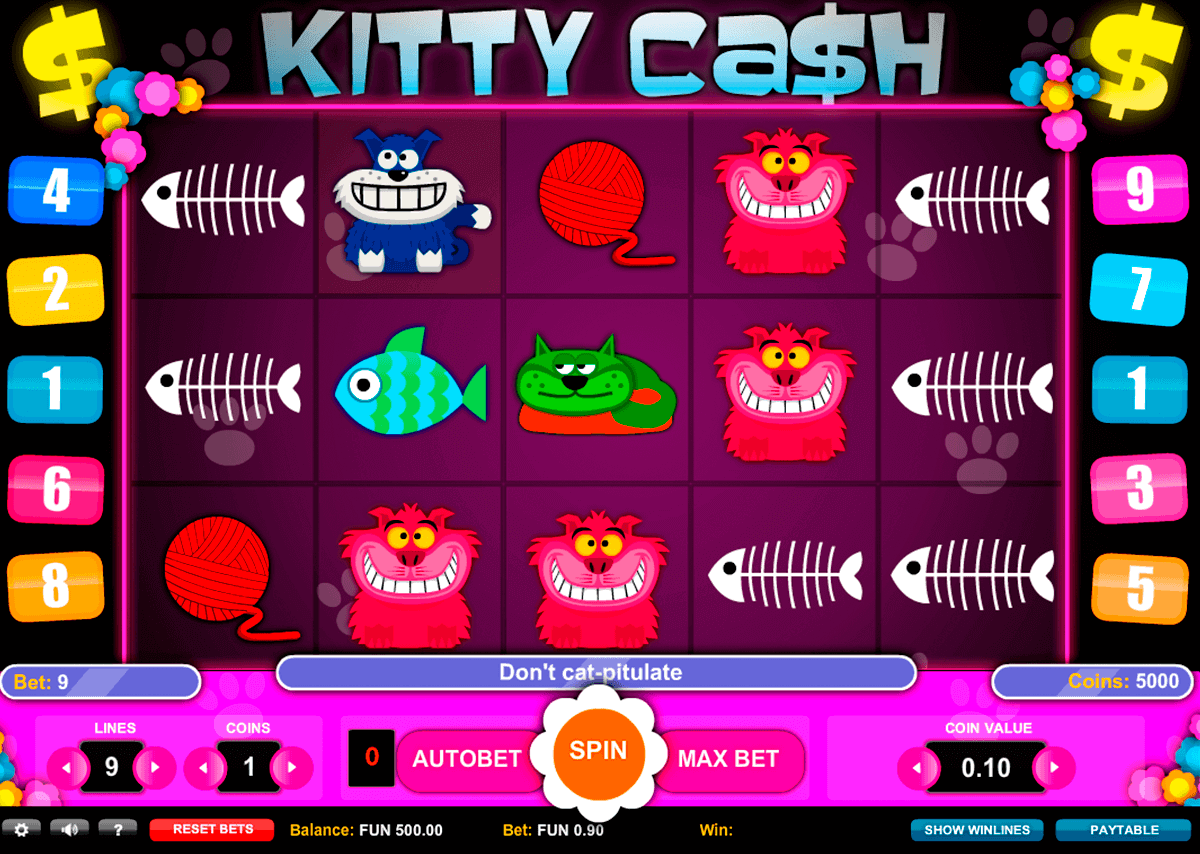 kitty cash gaming gokkast