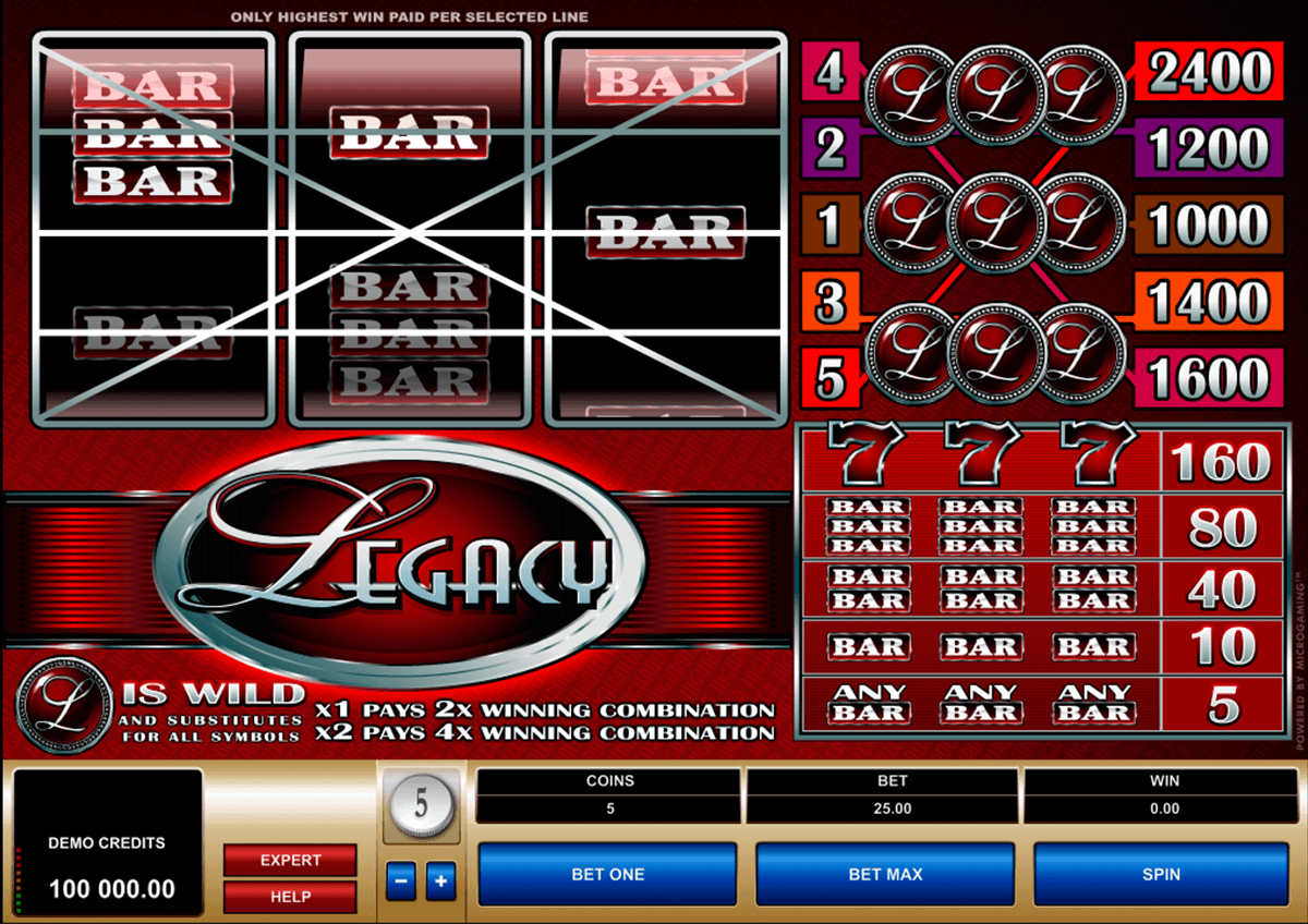 legacy microgaming gokkast