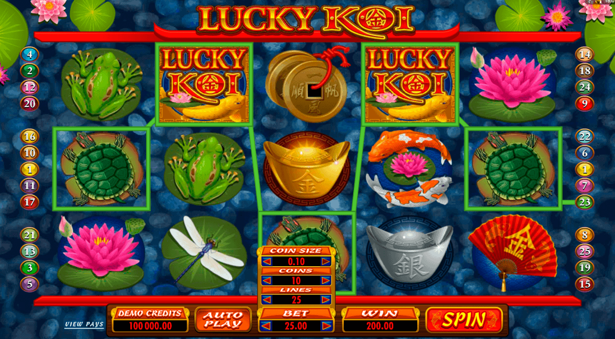lucky koi microgaming gokkast