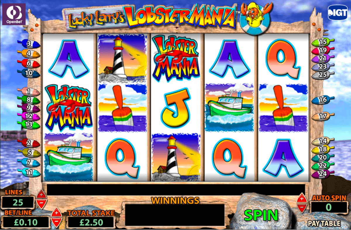 lucky larrys lobstermania igt gokkast