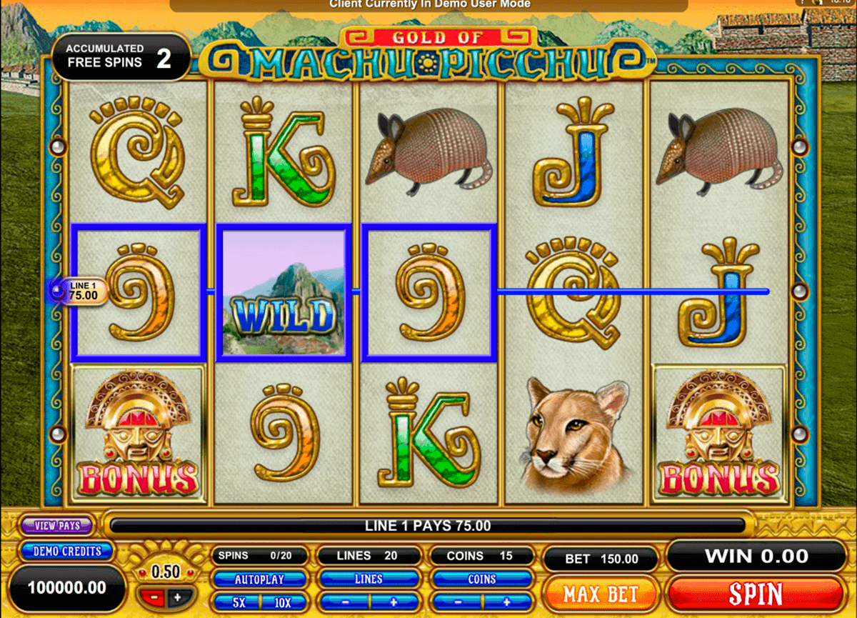 machu picchu microgaming gokkast