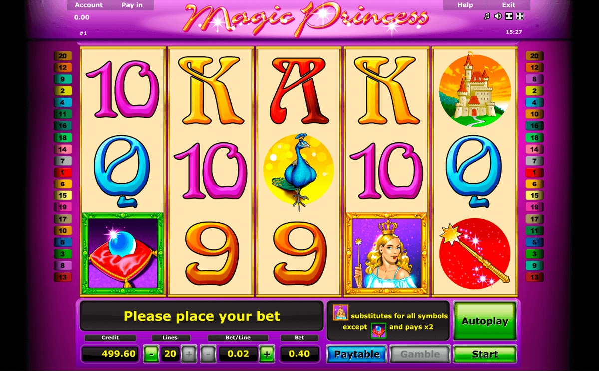 magic princess novomatic gokkast