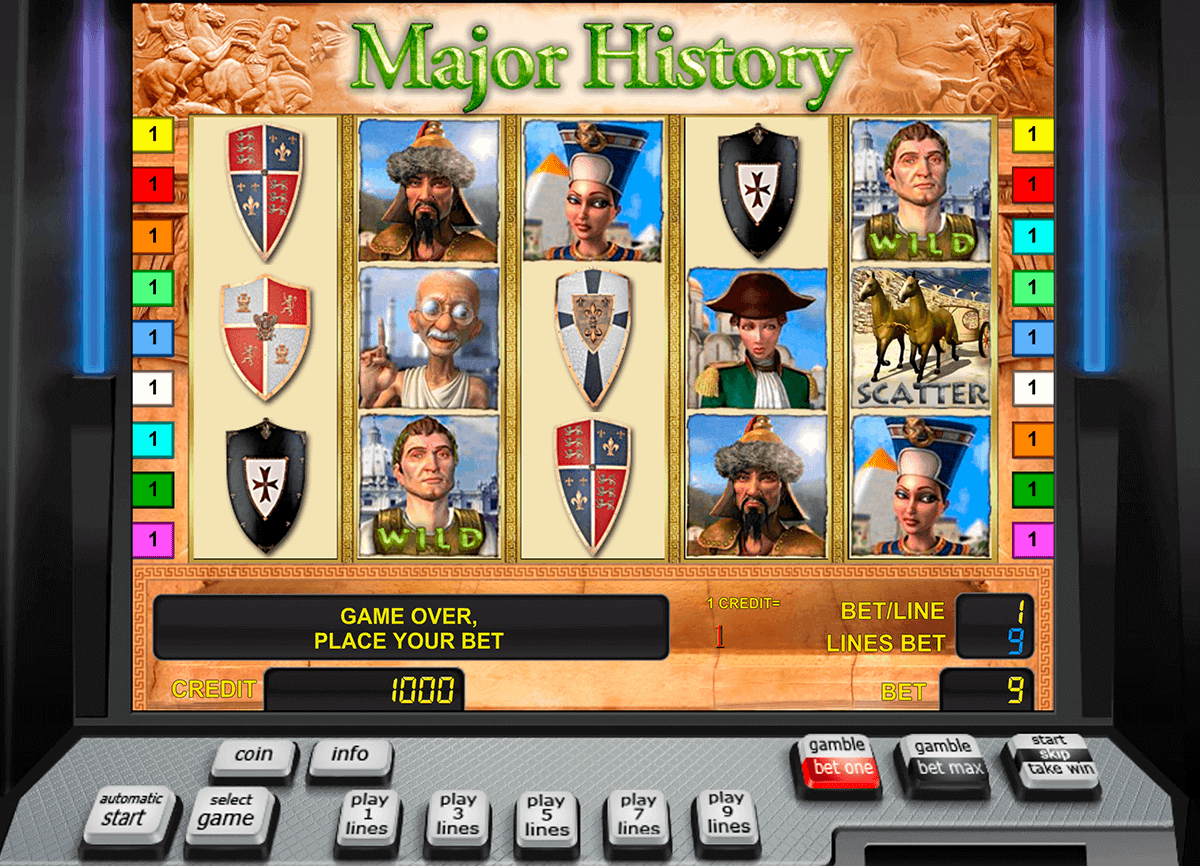 major history novomatic gokkast