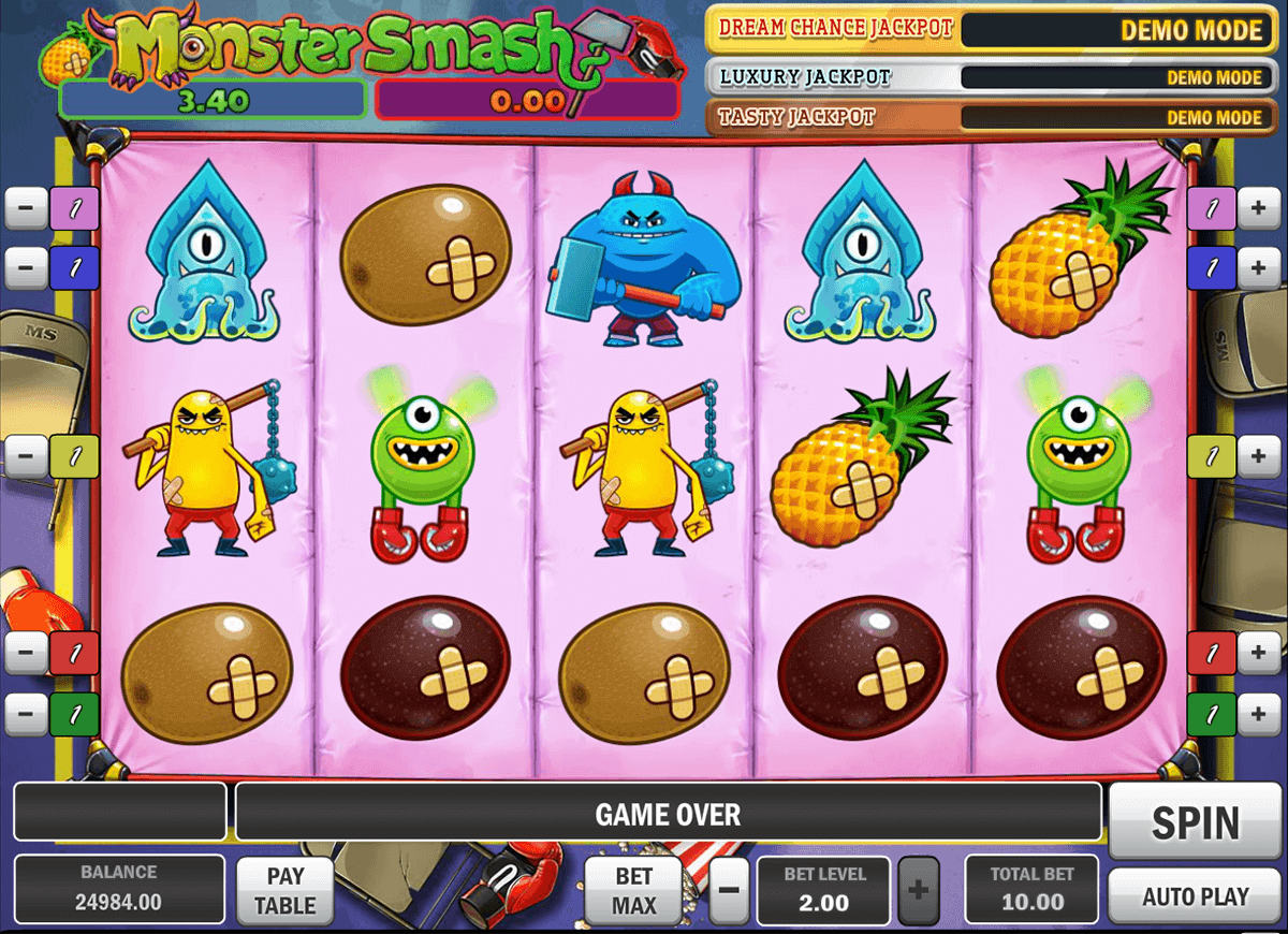 monster smash playn go gokkast