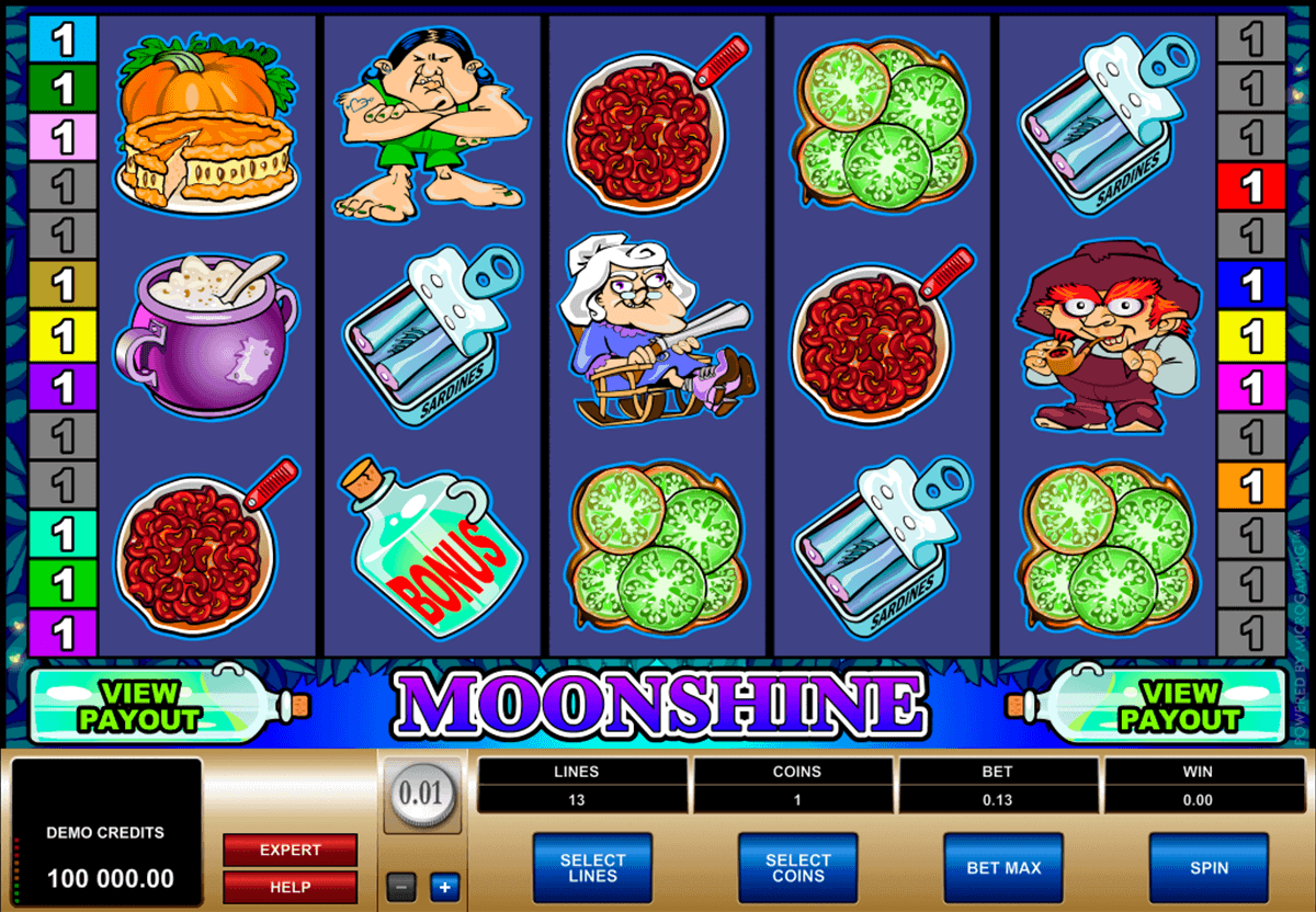 moonshine microgaming gokkast