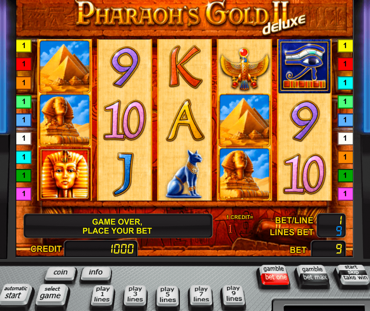 pharaohs gold ii delue novomatic gokkast