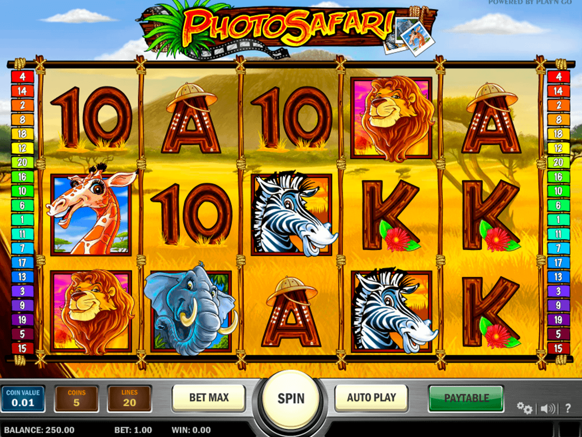 photo safari playn go gokkast
