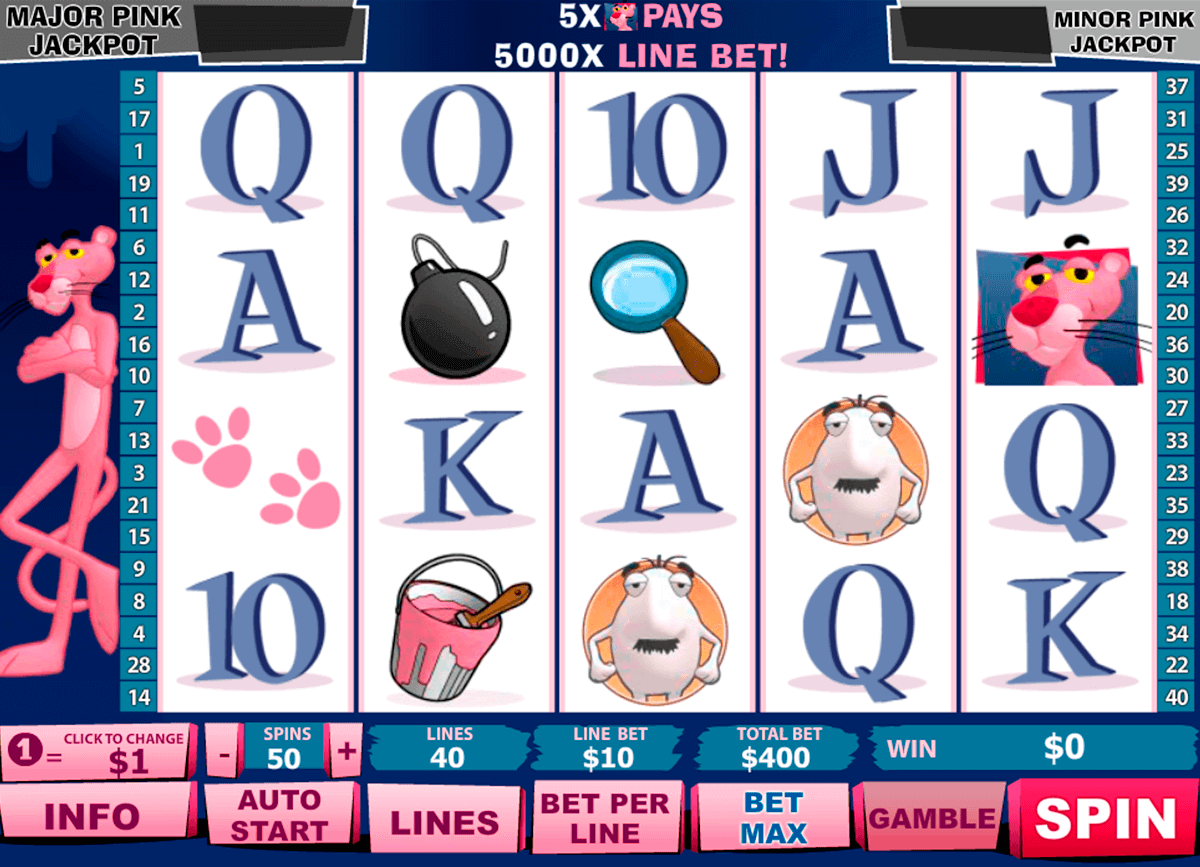pink panther playtech gokkast