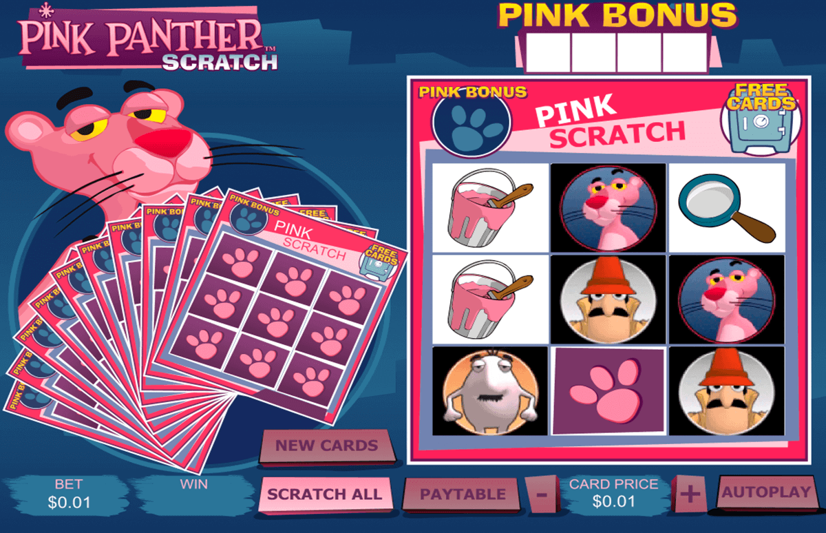 pink panther scratch playtech krasloten
