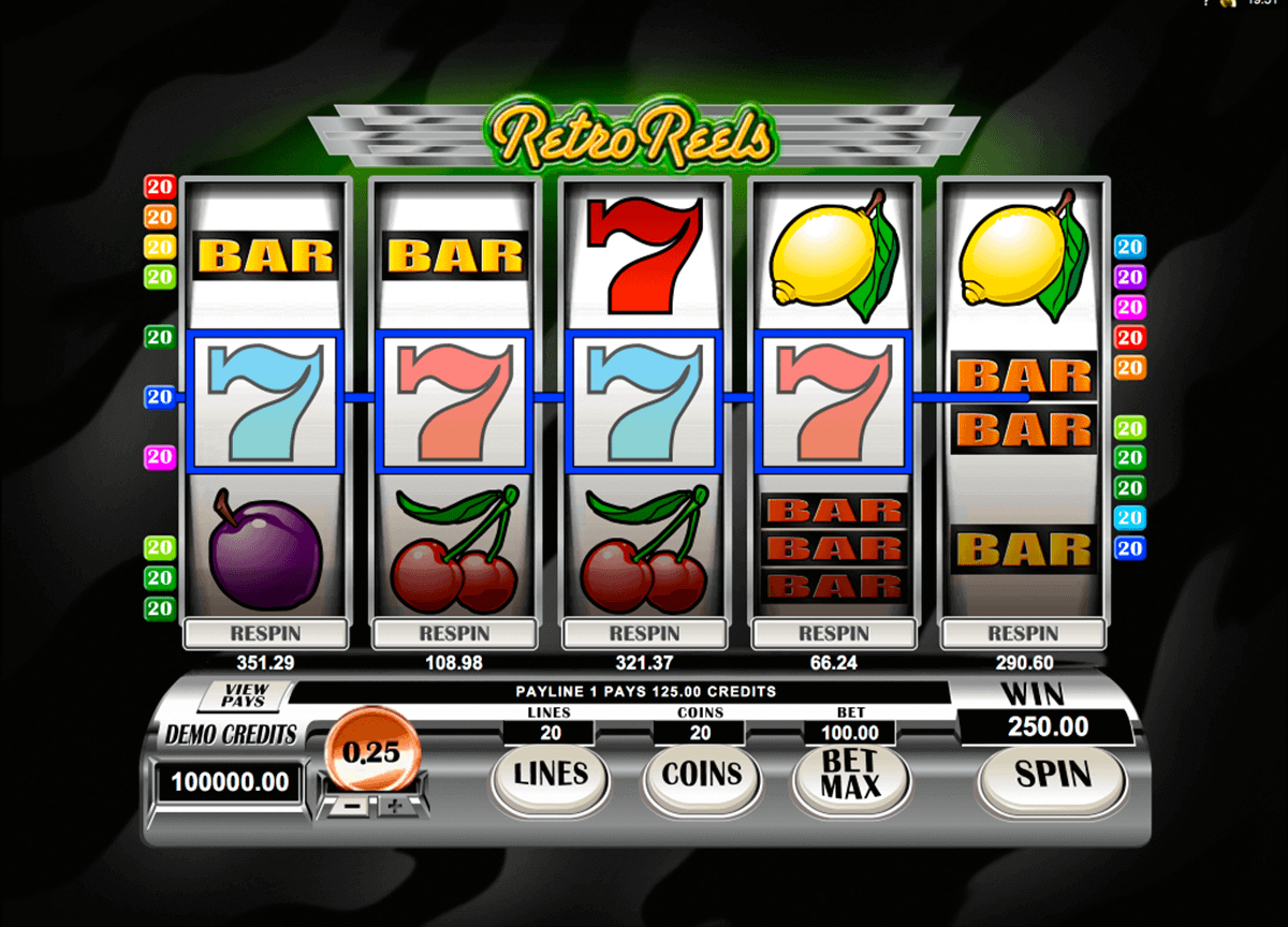retroreels microgaming gokkast