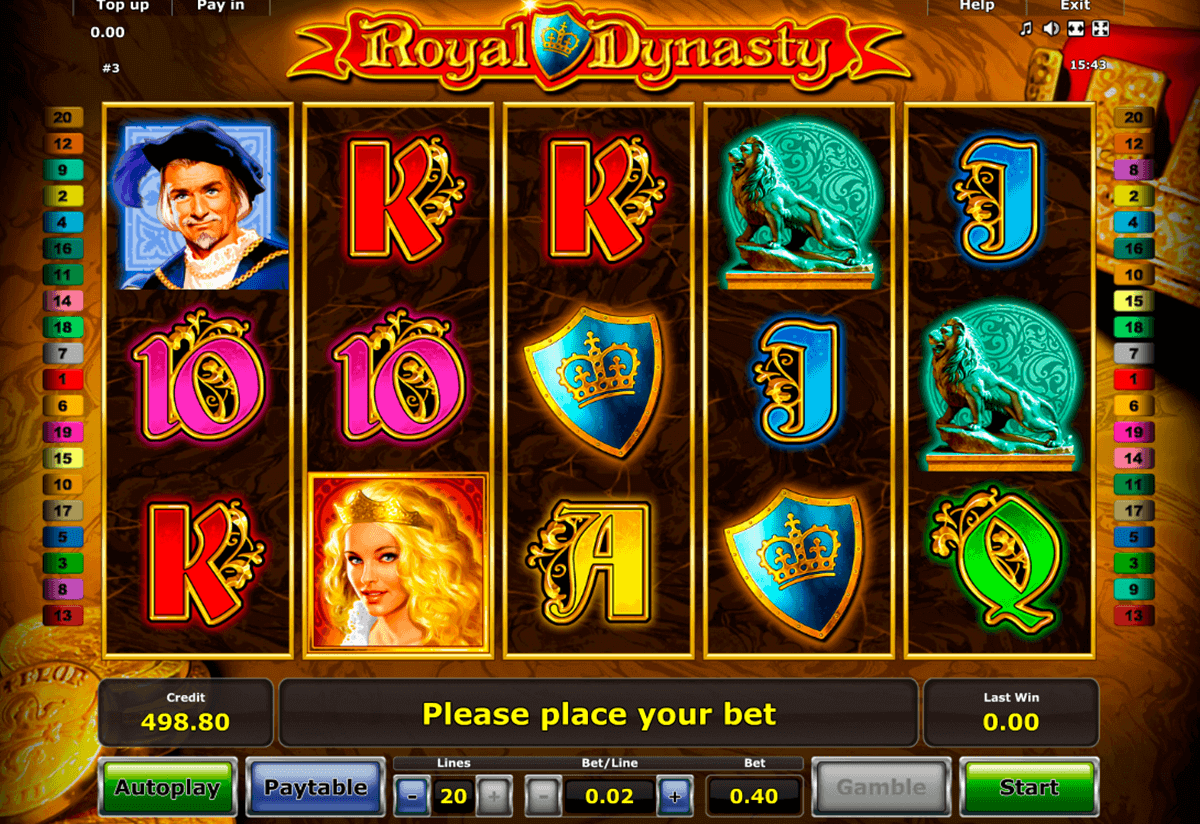 royal dynasty novomatic gokkast