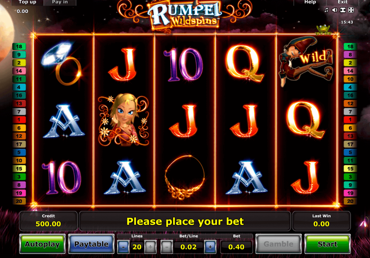 rumpel wildspins novomatic gokkast