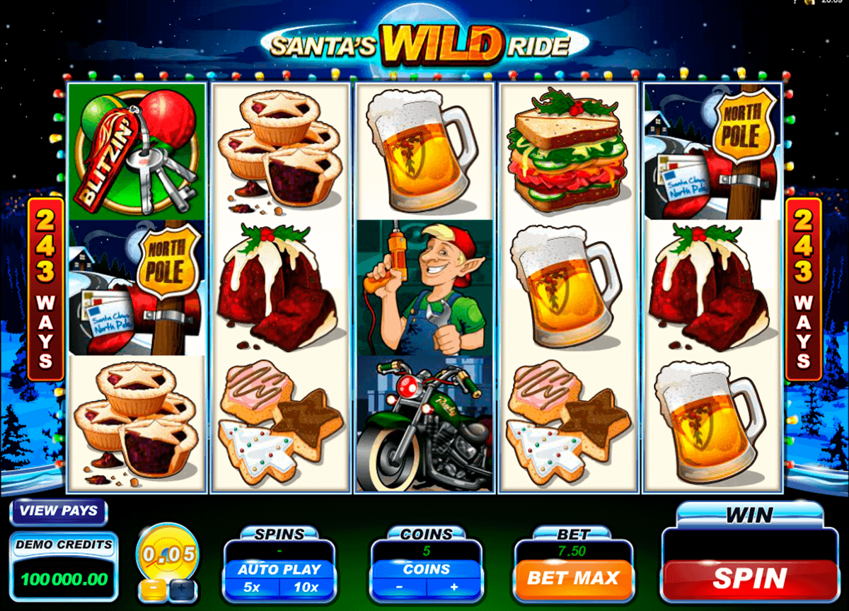 santas wild ride microgaming gokkast