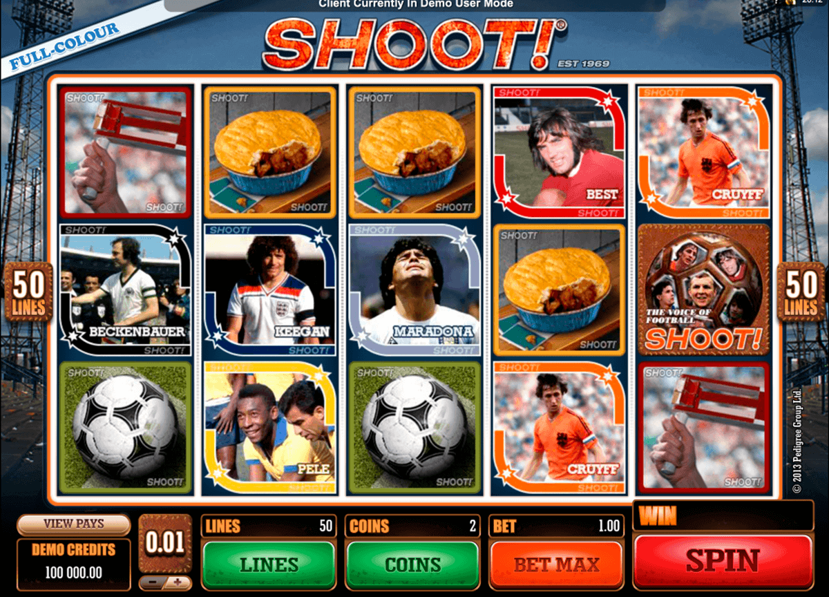 shoot microgaming gokkast