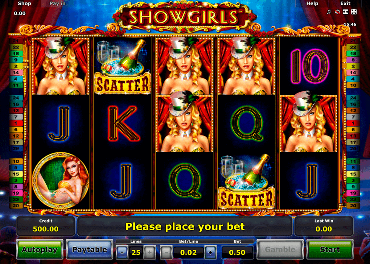 showgirls novomatic gokkast