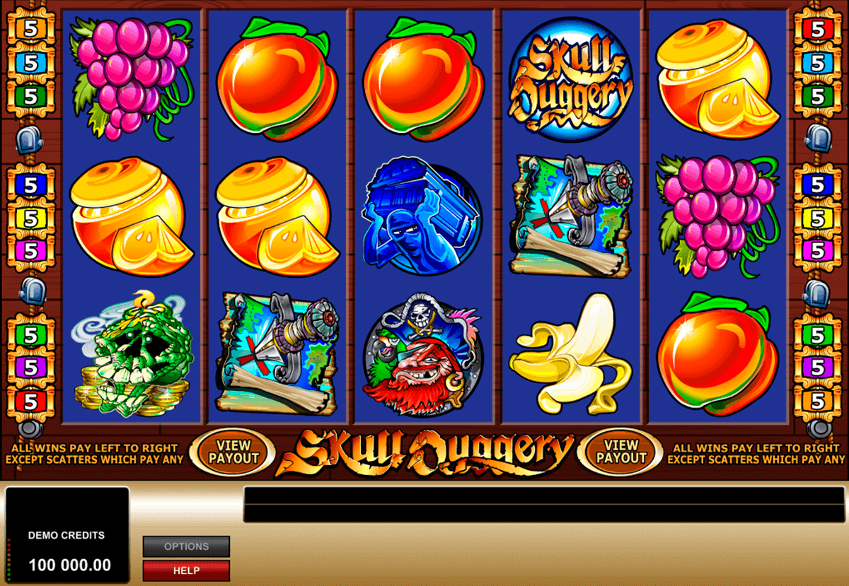 skull duggery microgaming gokkast