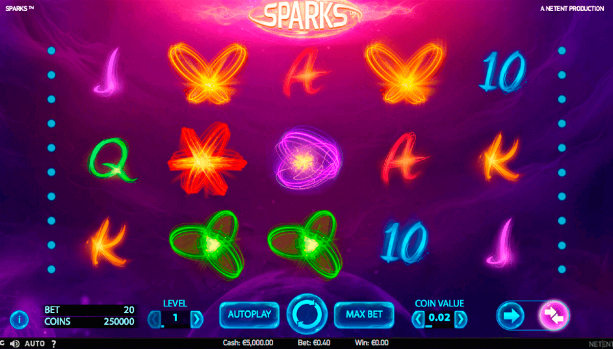sparks netent gokkasten