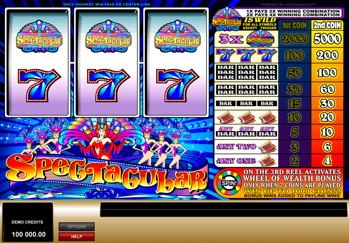 spectacular microgaming gokkast