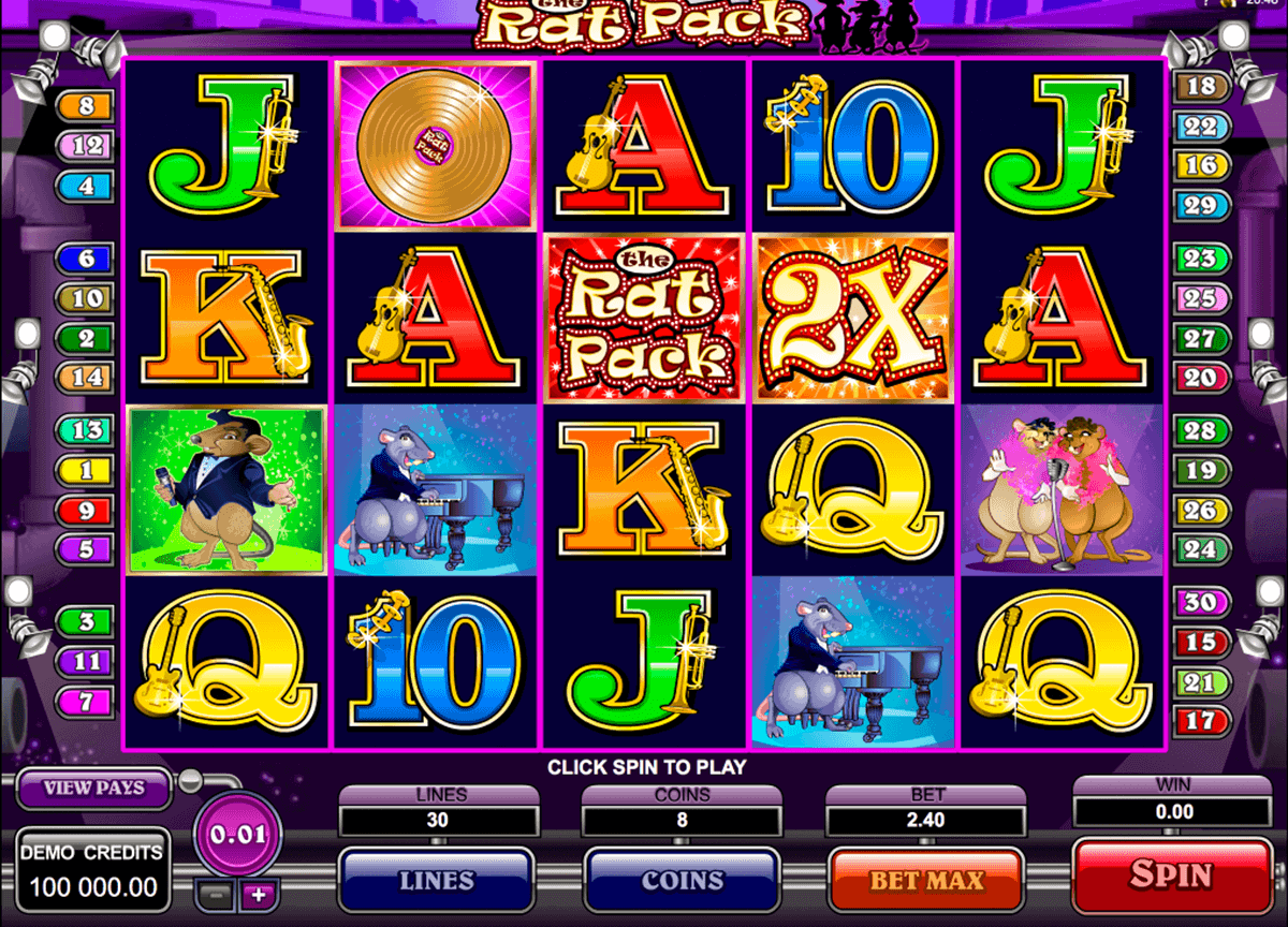 the rat pack microgaming gokkast
