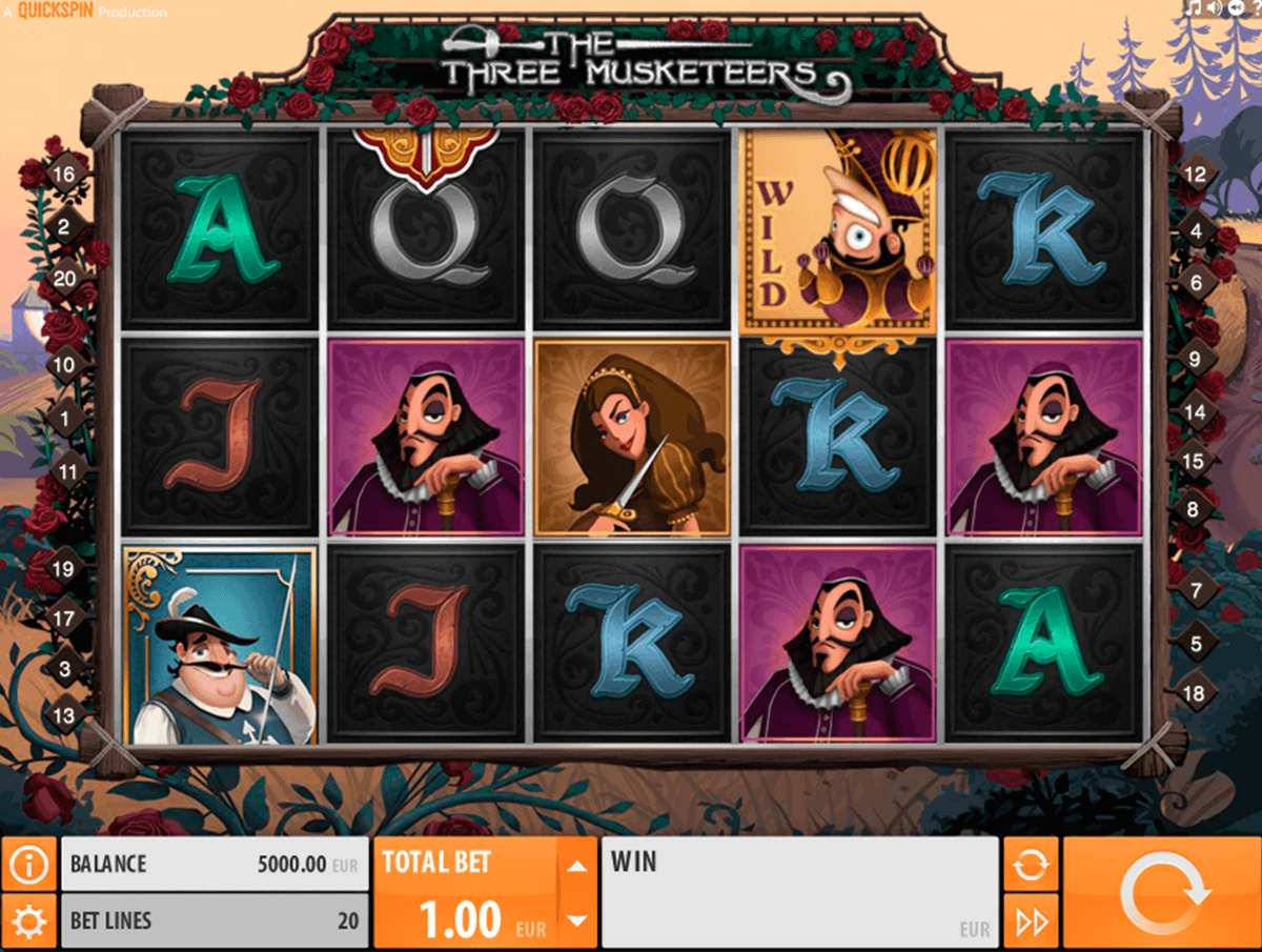 the three musketeers quickspin gokkast