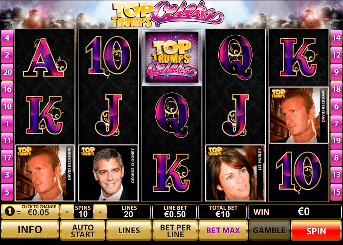 top trumps celebs playtech gokkast