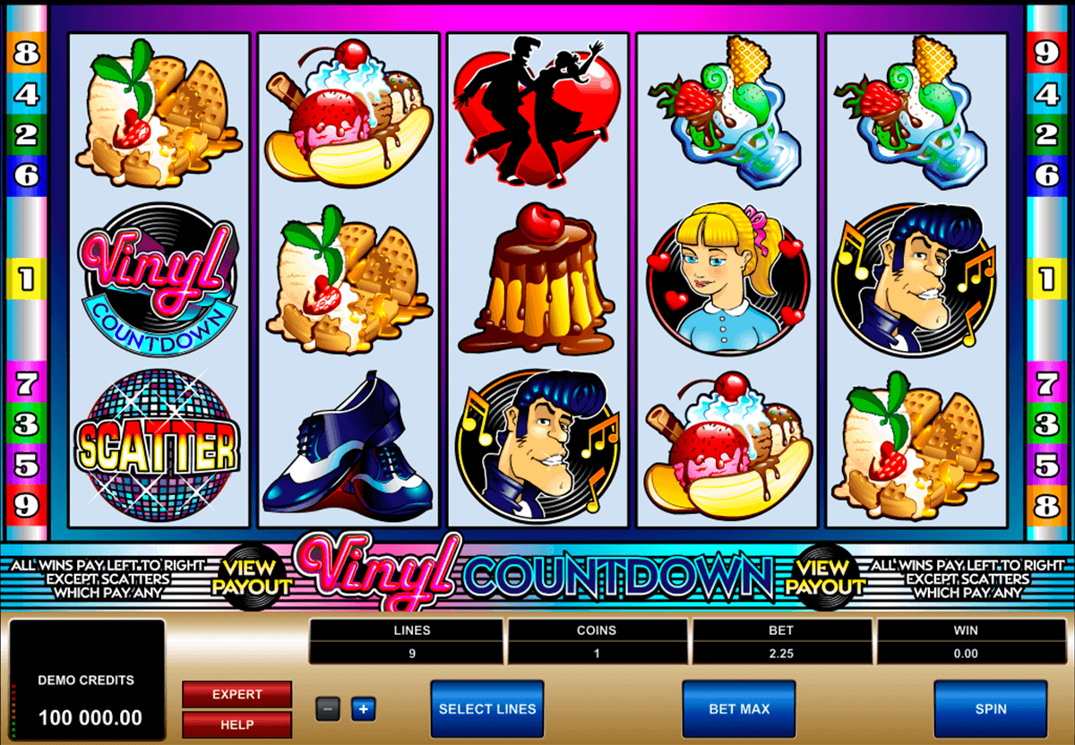 vinyl countdown microgaming gokkast