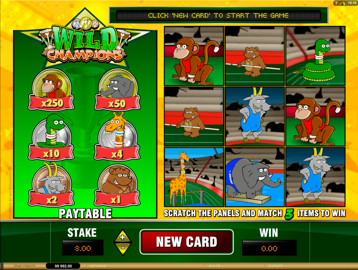 wild champions microgaming krasloten